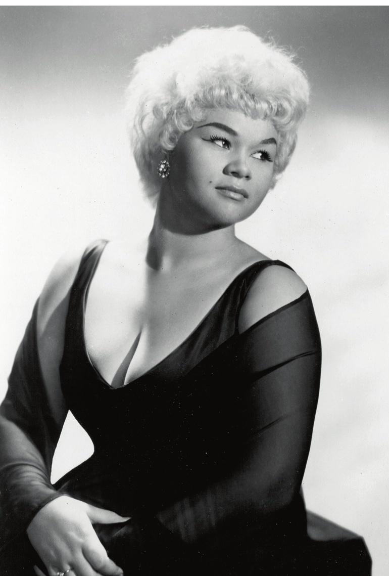 Retrato en blanco y negro de Etta James